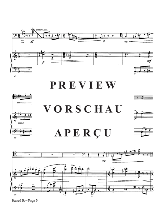 Product gallery: Page 7 of 21 Concert Piece (Scared So) , ,  (euphonium + piano)