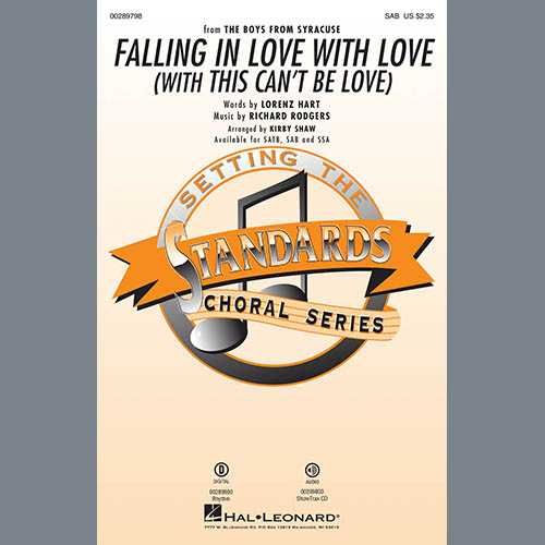 cover: Falling In Love With Love (with This Can't Be Love) (arr. Kirby Shaw), Rodgers & Hart, Chor