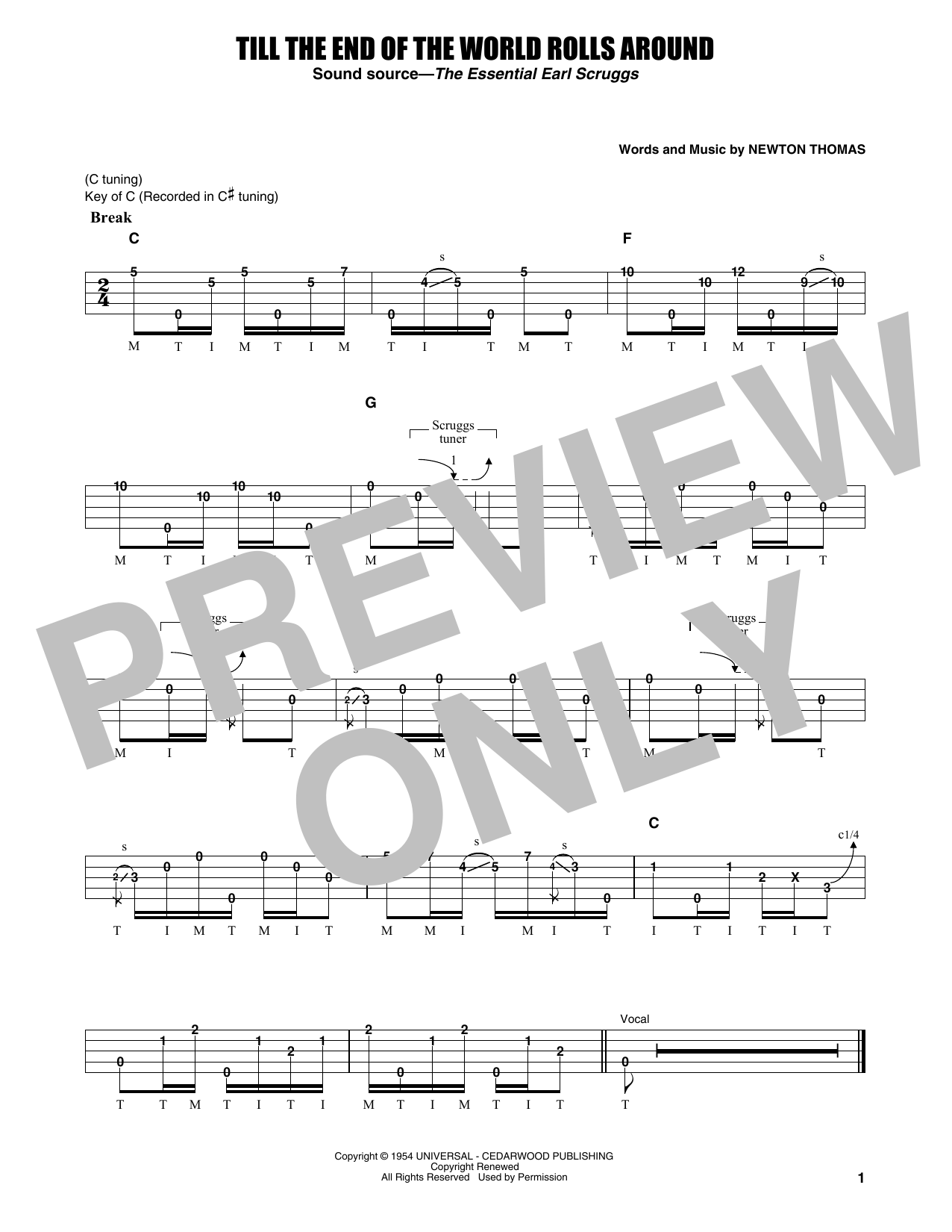 Produktgalerie: Seite 1 von 1 Till The End Of The World Rolls Around, Flatt & Scruggs, Banjo