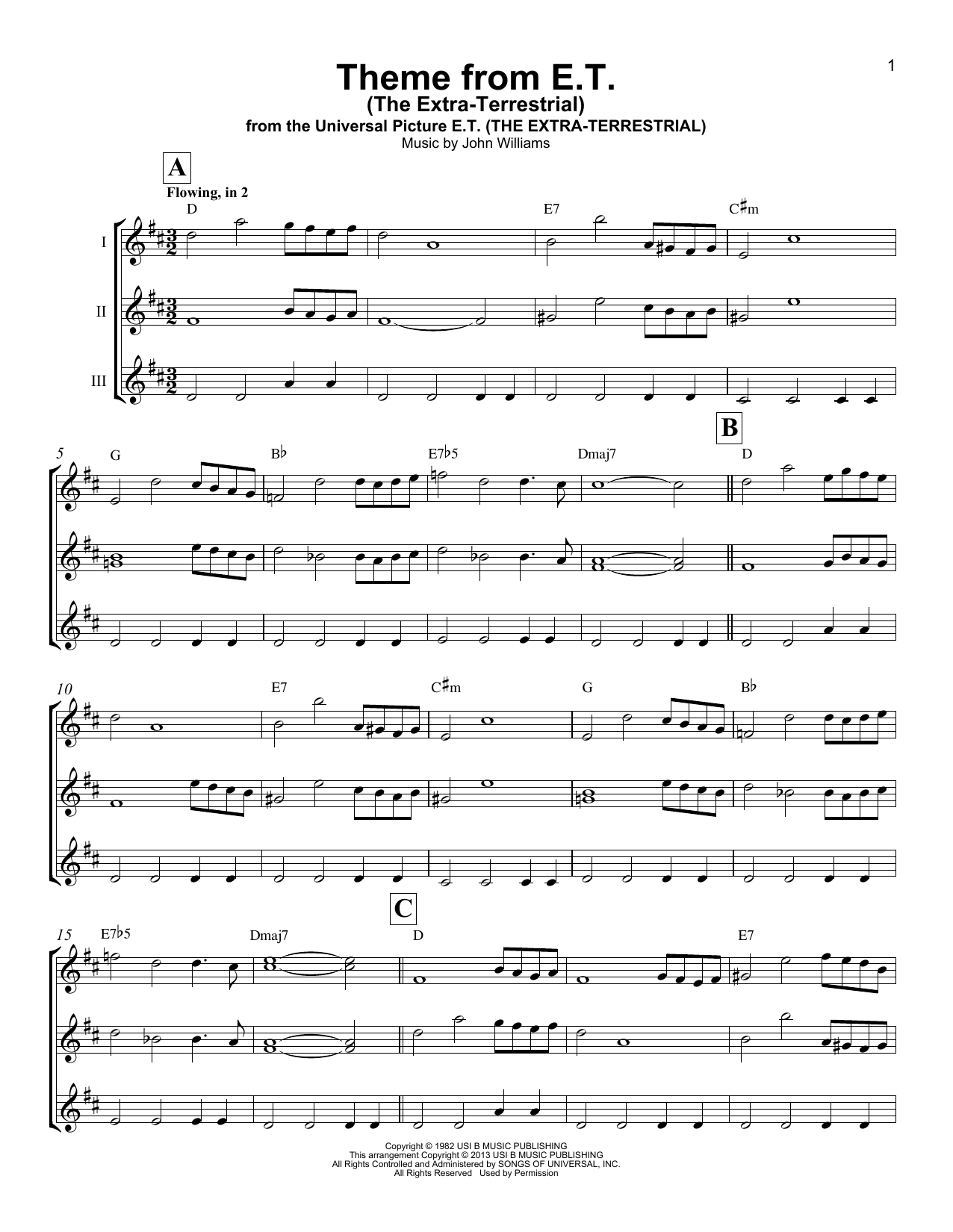 Product gallery: Page 1 of 1 Theme From E.T. (The Extra-Terrestrial), John Williams