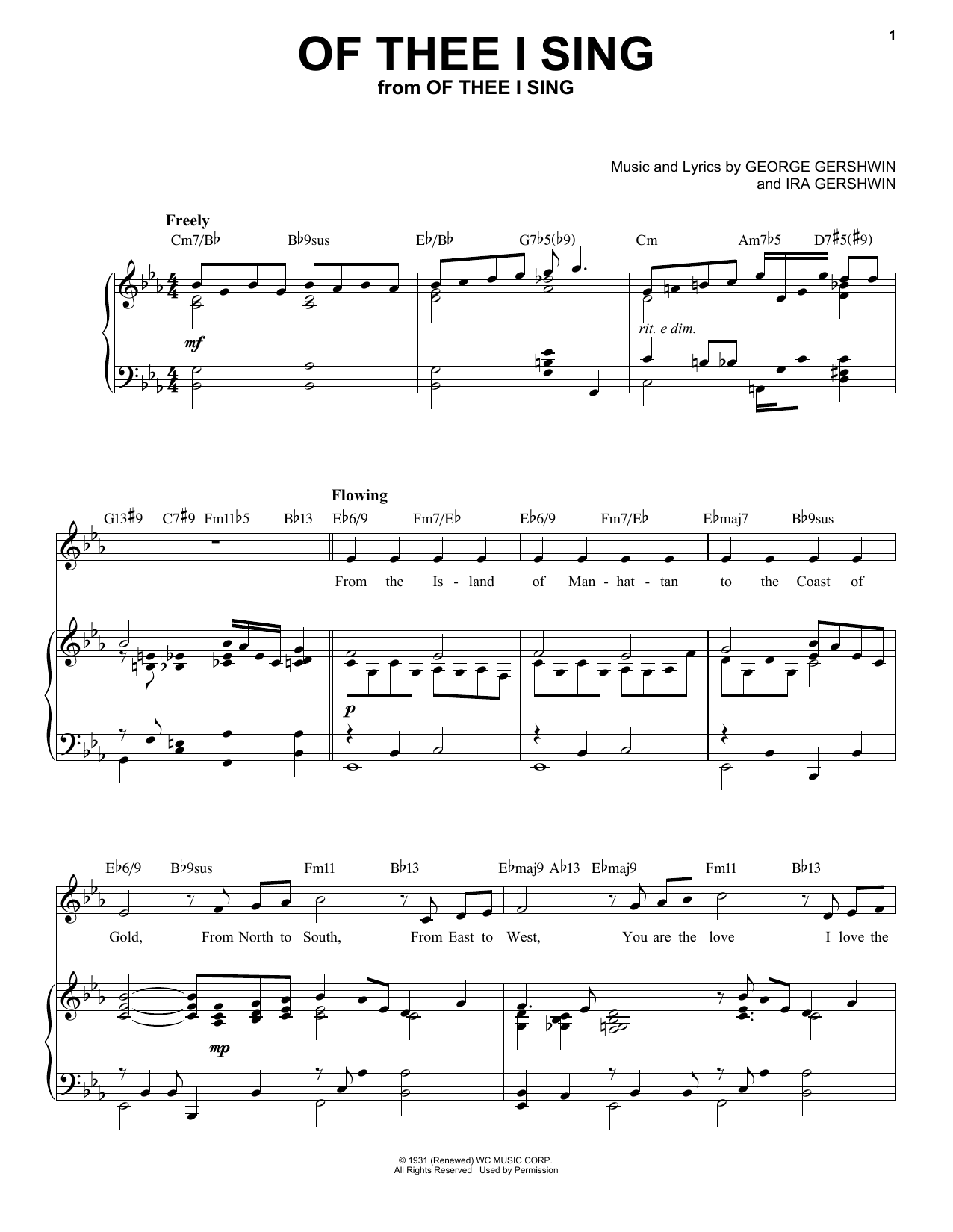 Produktbild zu: Of Thee I Sing [Jazz version] (arr. Brent Edstrom)