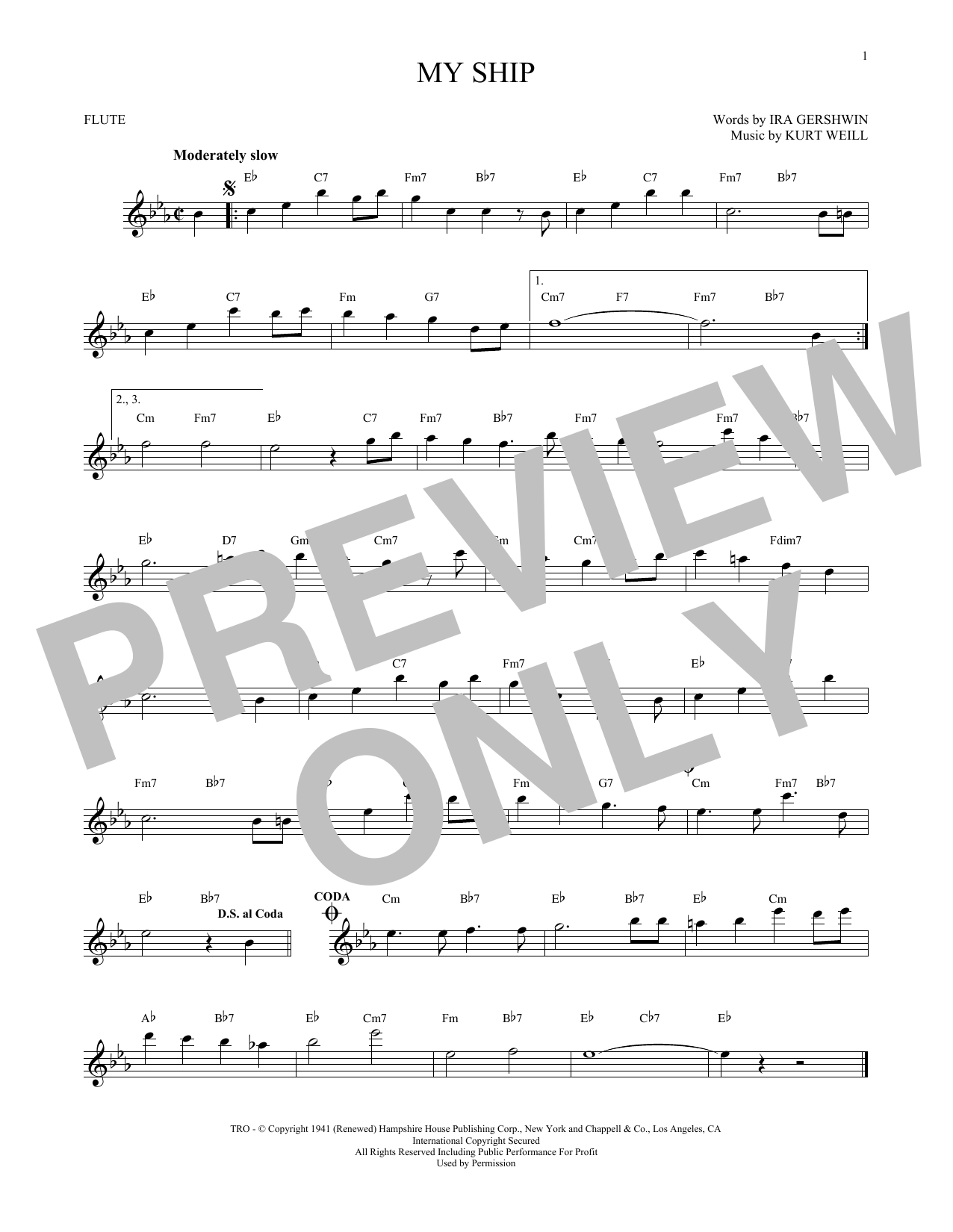 Product gallery: Page 1 of 1 My Ship, Kurt Weill