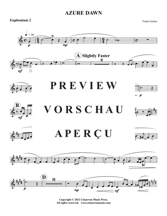 Product gallery: Page 17 of 18 Azure Dawn , , (2x Baritone/Posaune + Klavier)