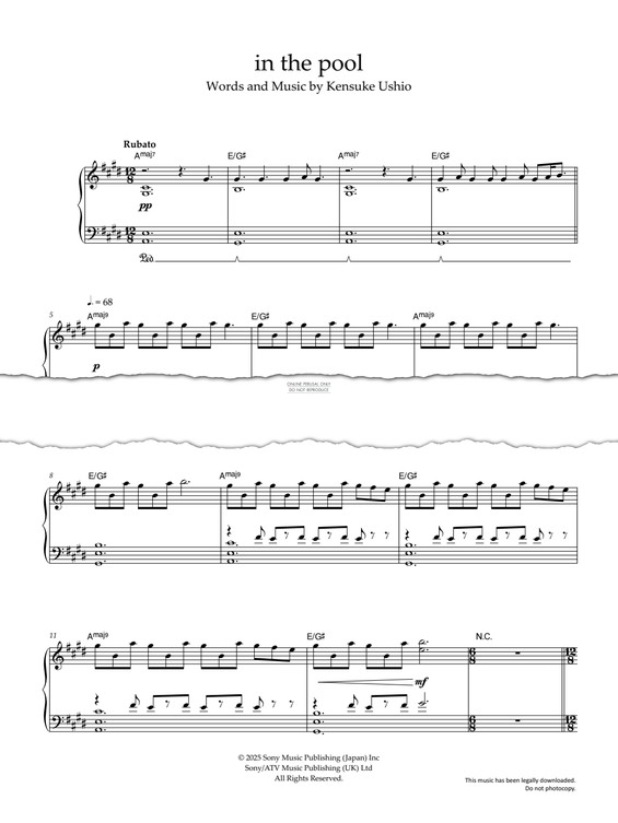 Product gallery: Page 1 of 1 In The Pool, Kensuke Ushio