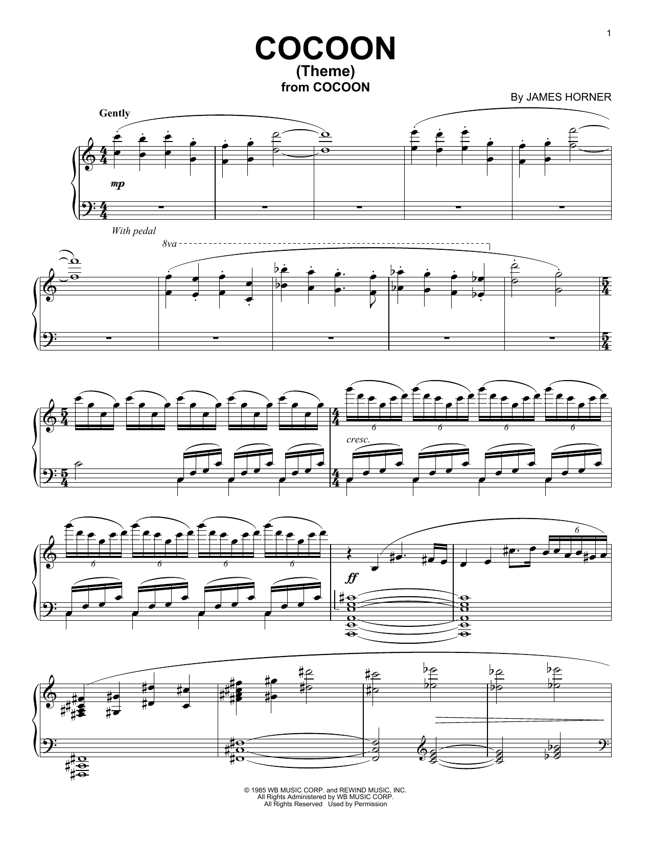 Product gallery: Page 1 of 1 Cocoon (Theme), James Horner