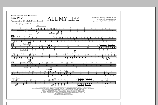 Produktbild zu:  All My Life - Aux. Perc. 1 - Tom Wallace