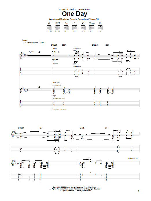 Product gallery: Page 1 of 1 One Day, Eric Clapton