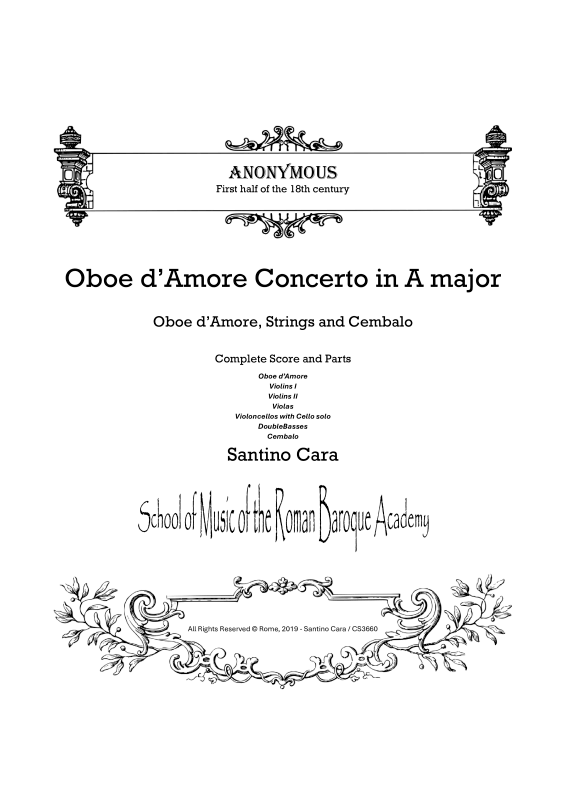 Product picture to: Concerto in A-DurAnonymous