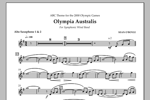 Produktbild zu:  Olympia Australis (Symphonic Wind Band) - Alto Sax 1,2 - 