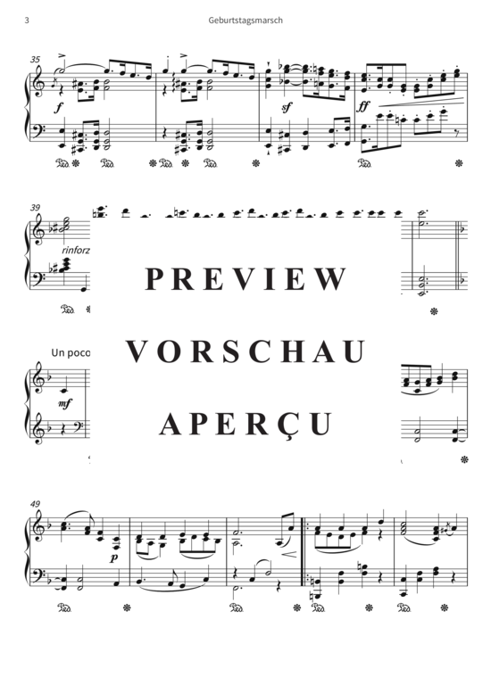 Product gallery: Page 6 of 9 Geburtstagsmarsch , , Piano Solo