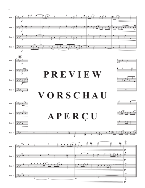 gallery: Prelude and Fugue in g minor , , (Fagott Quartett)