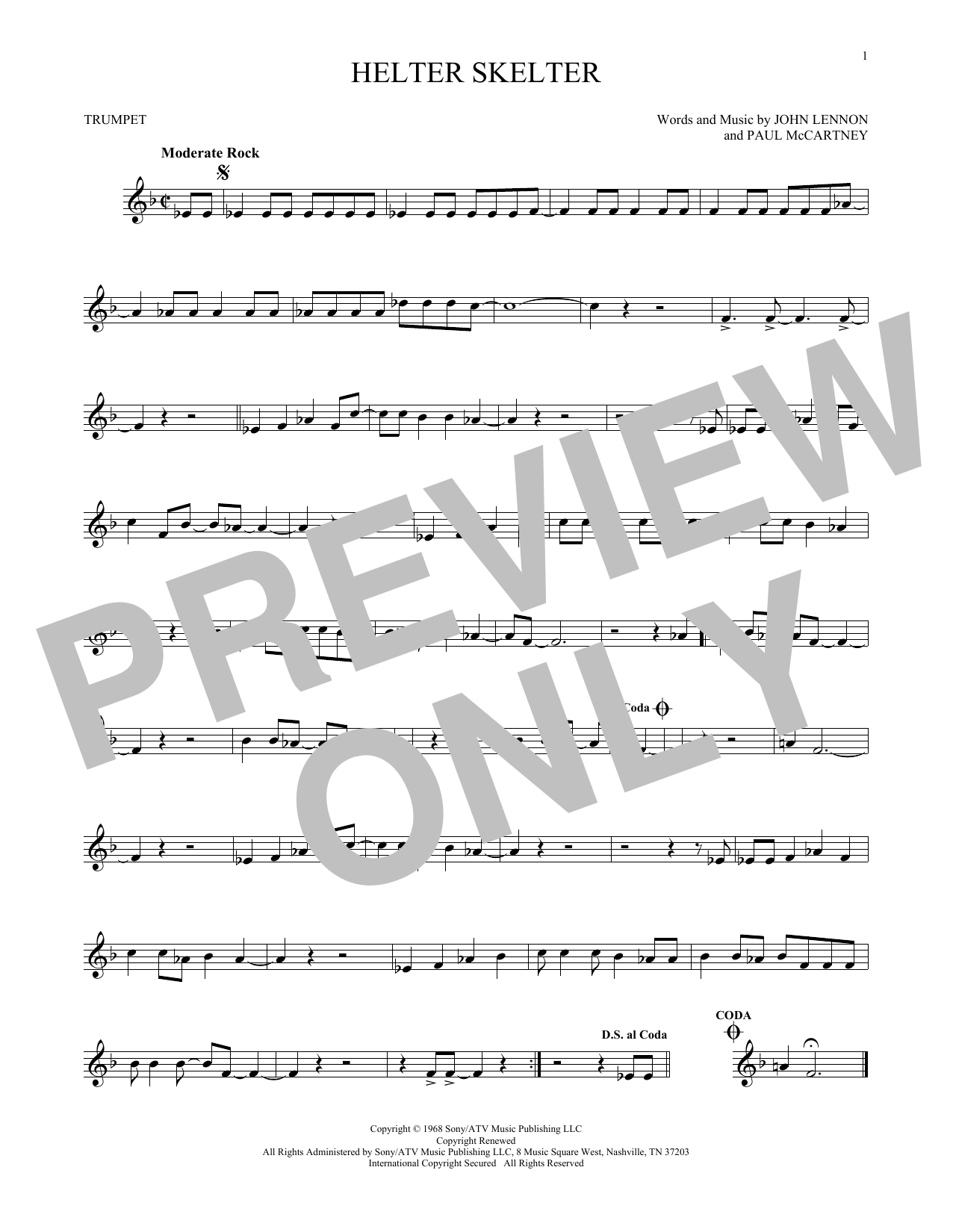 Produktgalerie: Seite 1 von 1 Helter Skelter, The Beatles, Trompete