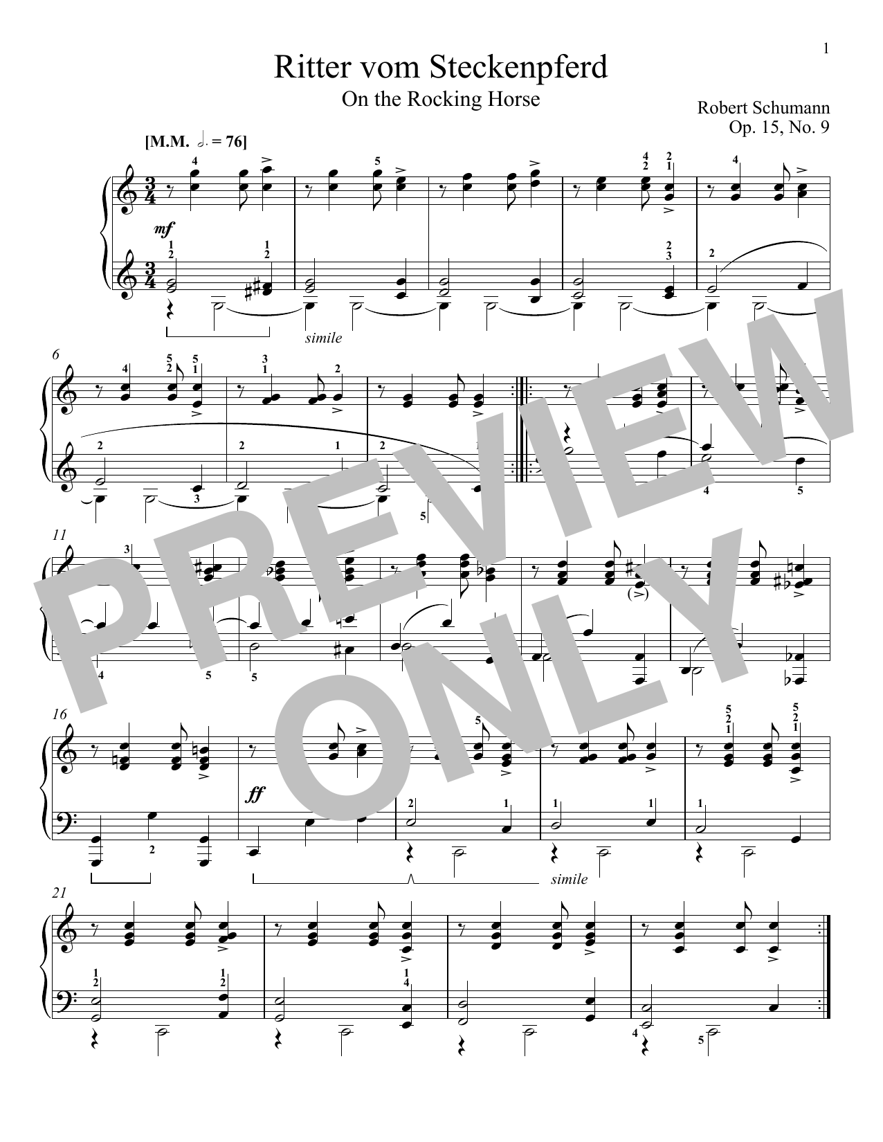 Produktbild zu: The Knight Of The Rocking-Horse, Op. 15, No. 9