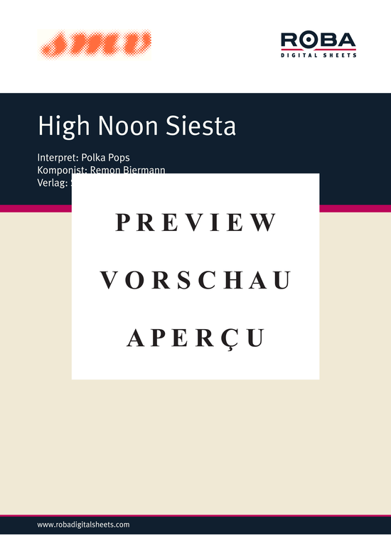 Product gallery: Page 2 of 3 High Noon Siesta , Biermann, Remon, Piano Solo