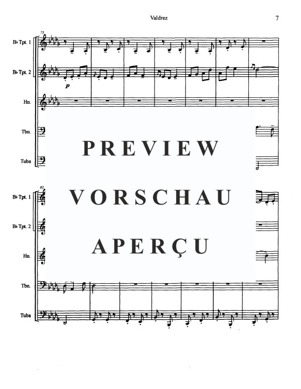 Produktgalerie: Seite 9 von 11 Valdrez, , Blechbläserquintett