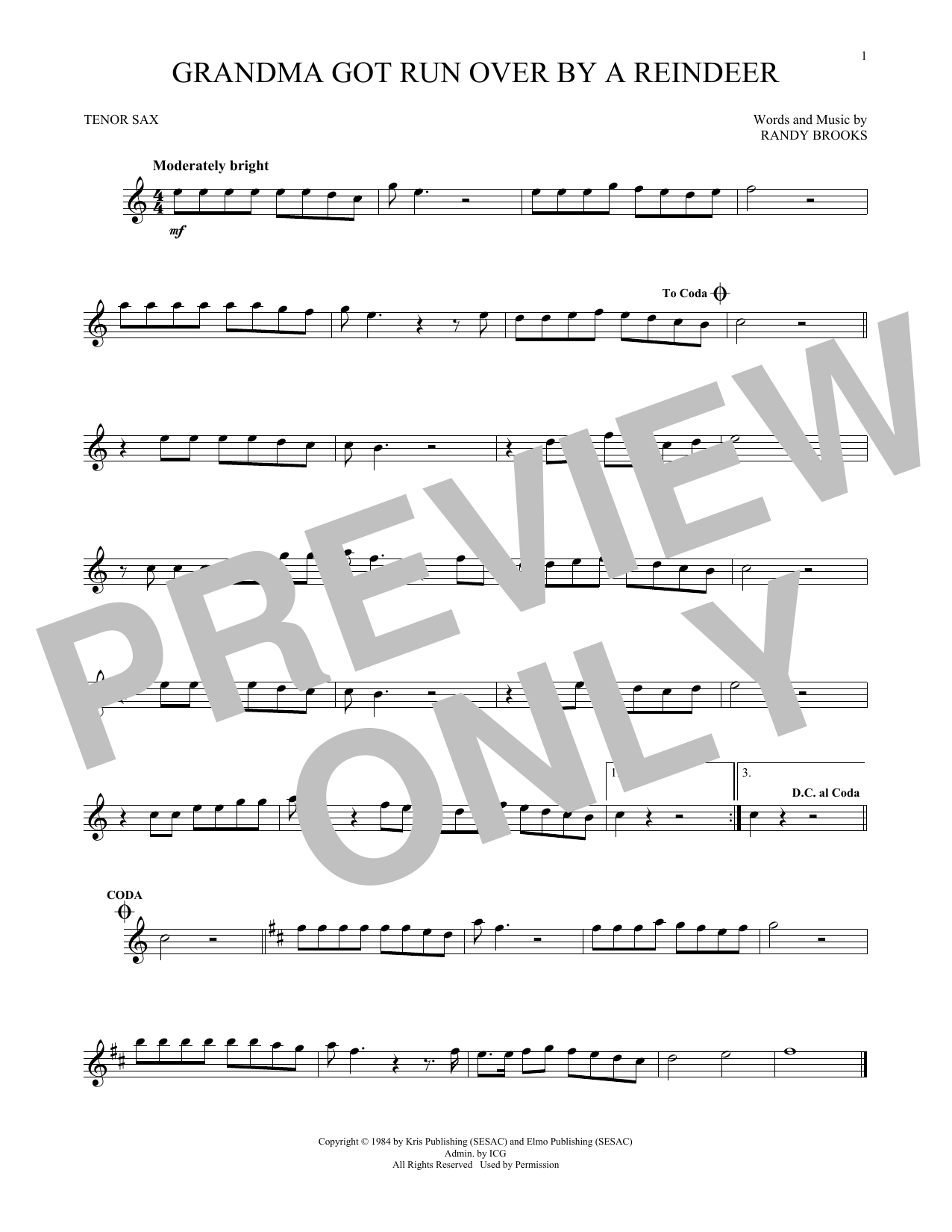 Product gallery: Page 1 of 1 Grandma Got Run Over By A Reindeer, Randy Brooks