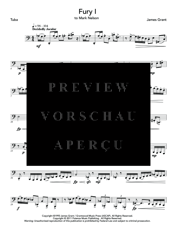 Product gallery: Page 5 of 11 Three Furies, , (Tuba Solo)