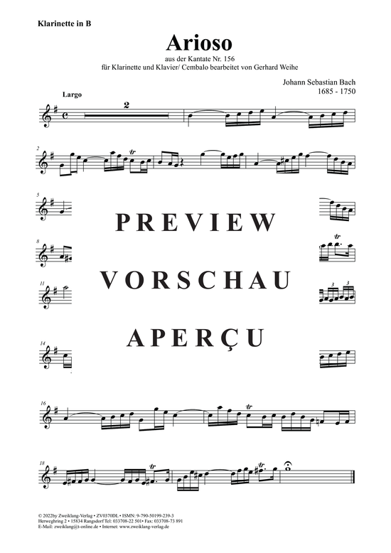 gallery: Arioso , , (Klarinette in B + Klavier)