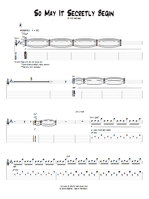 Product gallery: Page 1 of 1 So May It Secretly Begin, Pat Metheny