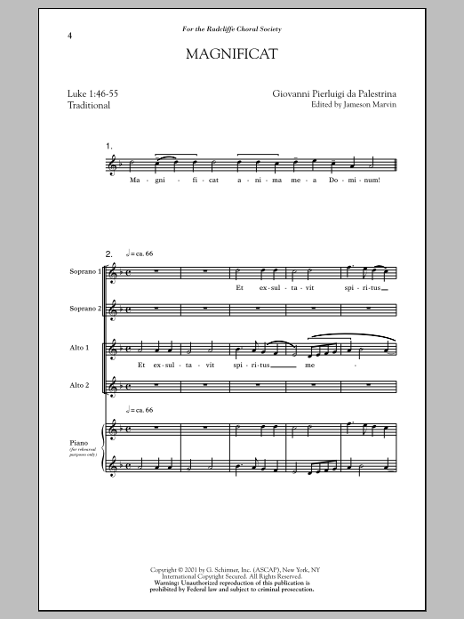 Product gallery: Page 1 of 1 Magnificat, Jameson Marvin