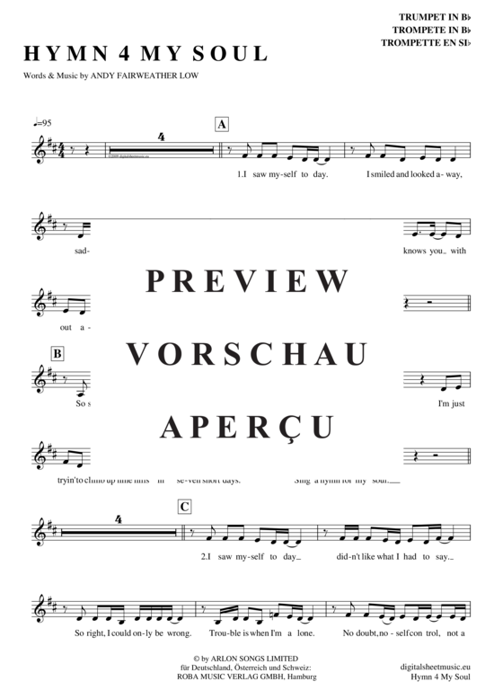 Produktgalerie: Seite 2 von 4 Hymn 4 my soul , Cocker, Joe, Trompete in B