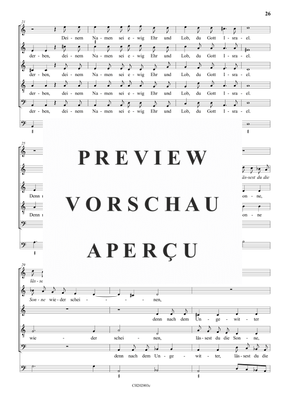 gallery: Gott, du Gott Israel , , (Gemischter Chor)