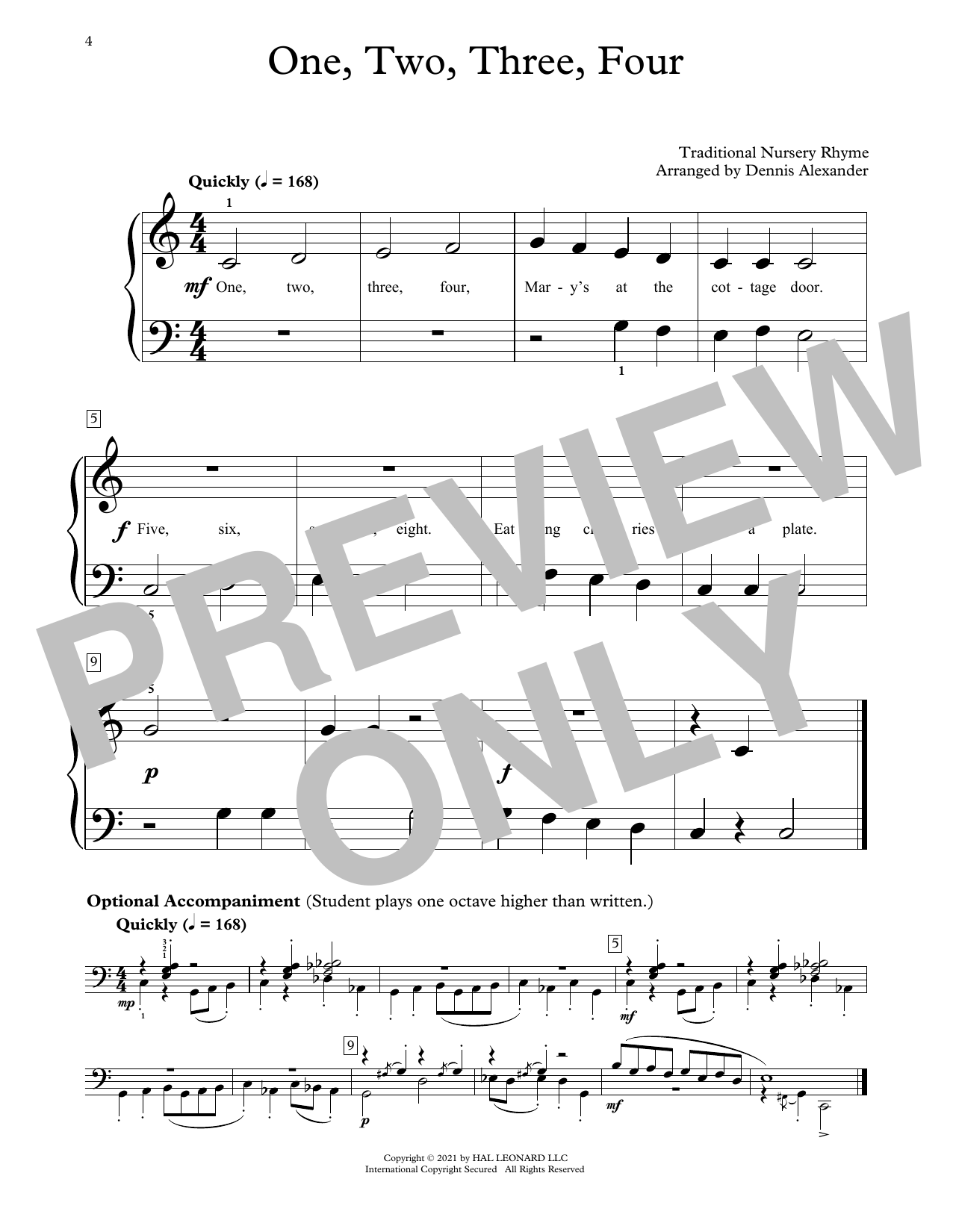 Produktbild zu: One, Two, Three, Four