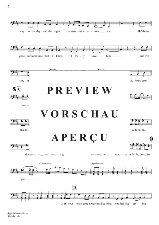 Product gallery: Page 3 of 4 Shalala Lala , Vengaboys, (Posaune / Bariton)