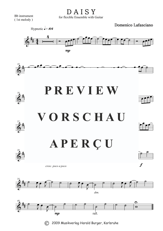 Product gallery: Page 4 of 7 Daisy (Einzelstimmen), , Mixed ensemble for flexible instrumentation with guitar