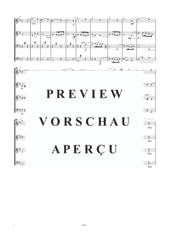 gallery: Quartettsuite, , Double Bass Quartet - Score
