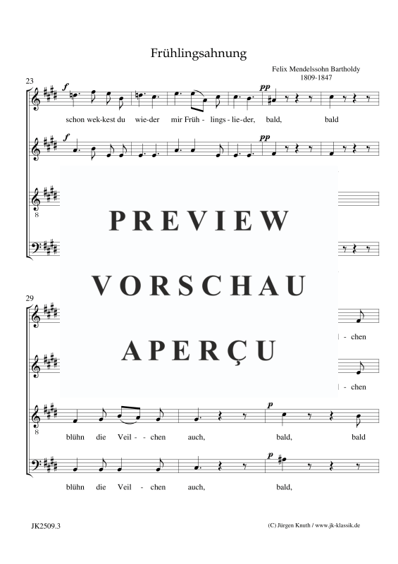 Product gallery: Page 8 of 9 O sanfter süßer Hauch (Frühlingsahnung) , ,  (mixed choir)