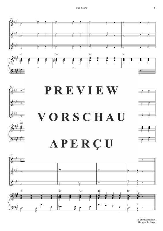 gallery: Home On The Range, American Folk Song, (Flöten Trio + Klavier)