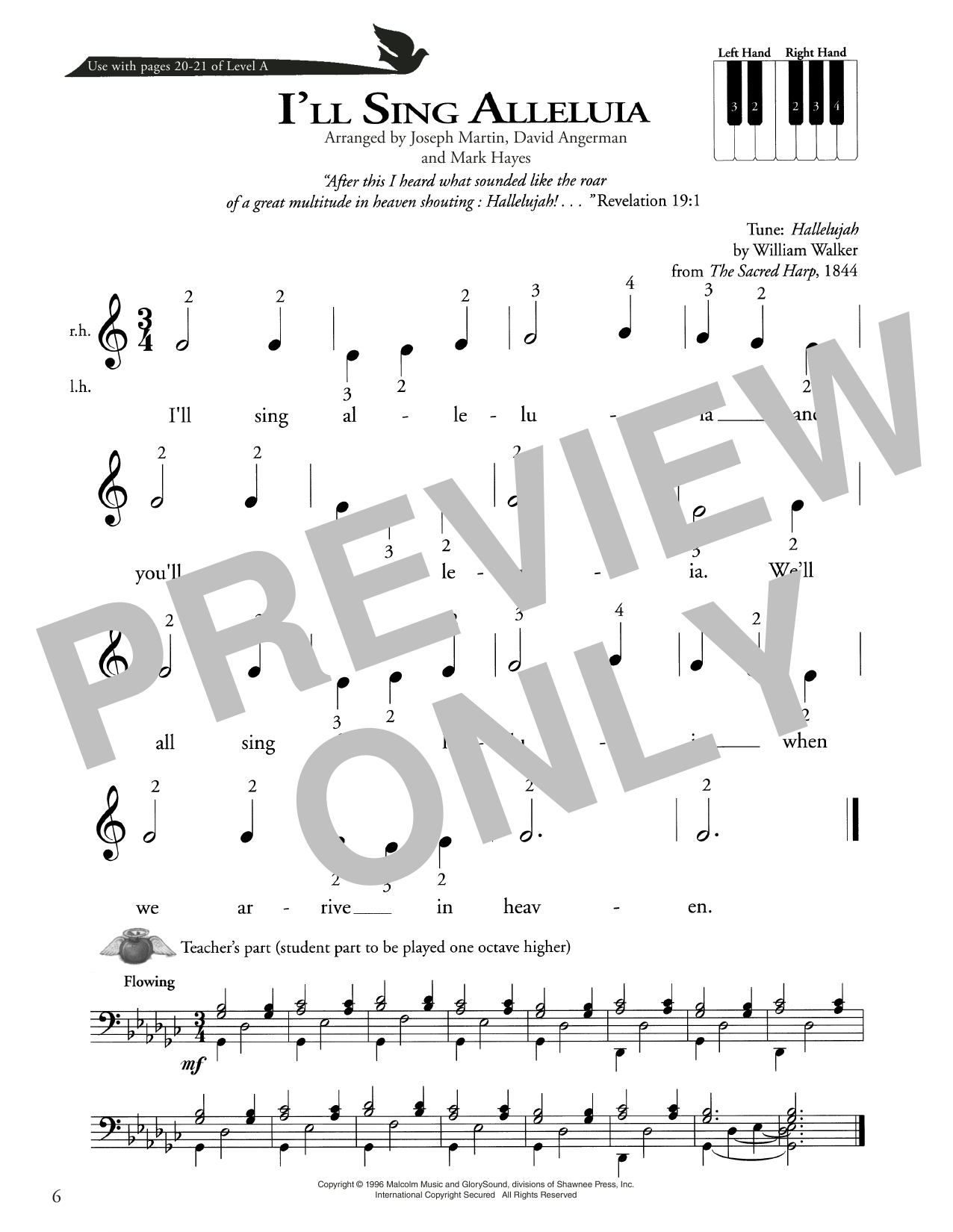 Produktbild zu: I'll Sing Alleluia