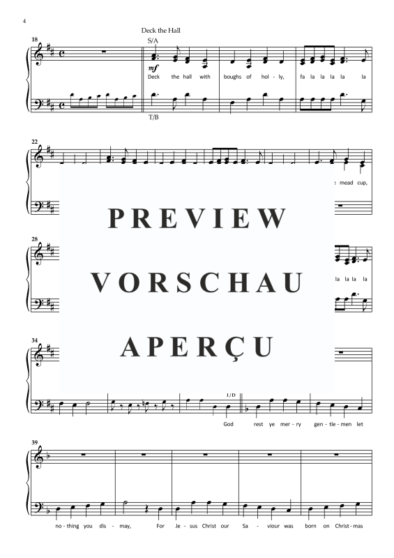 Product gallery: Page 4 of 11 A Christmas Festival (SATB Choir part only), , Mixed Chorus (Chorus Part Only)