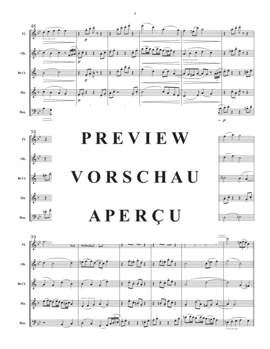 Produktgalerie: Seite 6 von 21 Divertimento for Wind Quintet , , (Holzbläser Quintett)