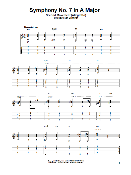 Produktbild zu: Symphony No. 7 In A Major, Second Movement (Allegretto)