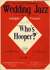 cover: The Wedding Jazz (from 'Who's Hooper?'), Cicely Debenham, Gesang, Klavier