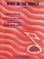 cover: What In The World, Dan Foley, Gesang, Klavier