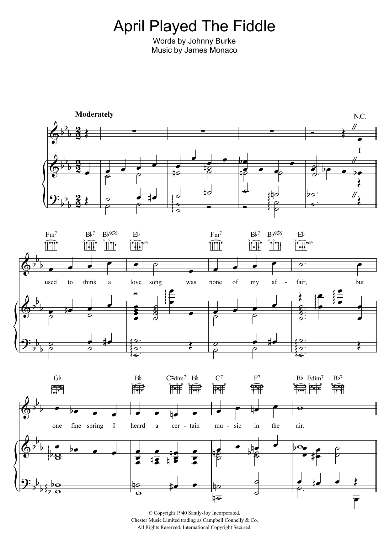 Produktgalerie: Seite 1 von 1 April Played The Fiddle, Bing Crosby, Gesang, Gitarre, Klavier