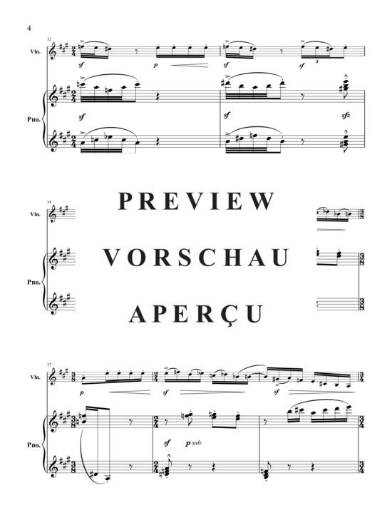 Product gallery: Page 7 of 21 Triptych for Violin and Piano , , (violin and piano)