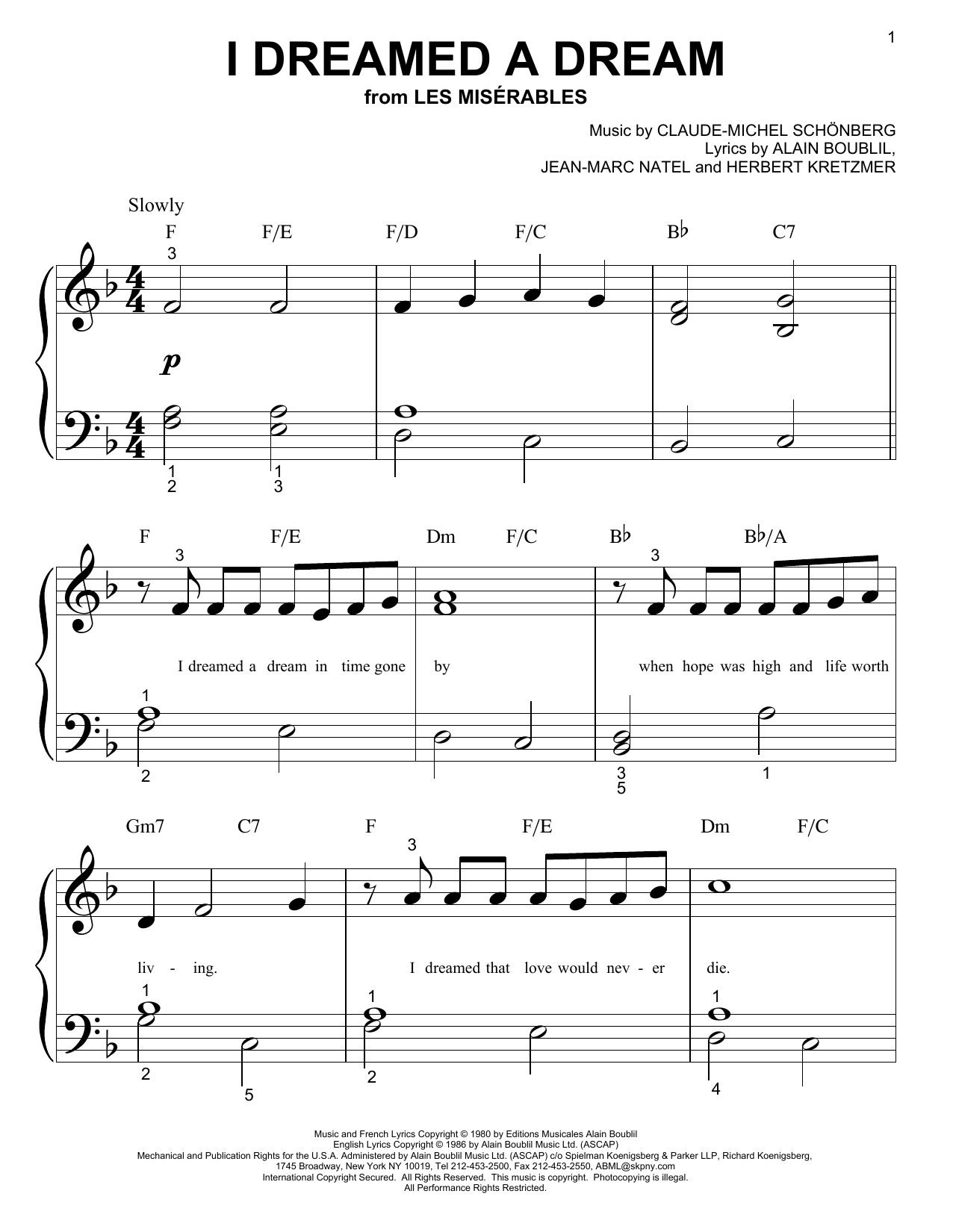 Produktbild zu: I Dreamed A Dream