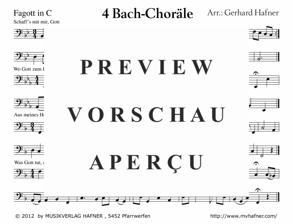Product gallery: Page 9 of 11 4 Bach-Choräle, , (large wind orchestra)