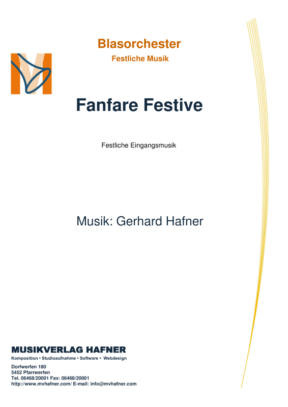 Product picture to: Fanfare FestiveGerhard Hafner