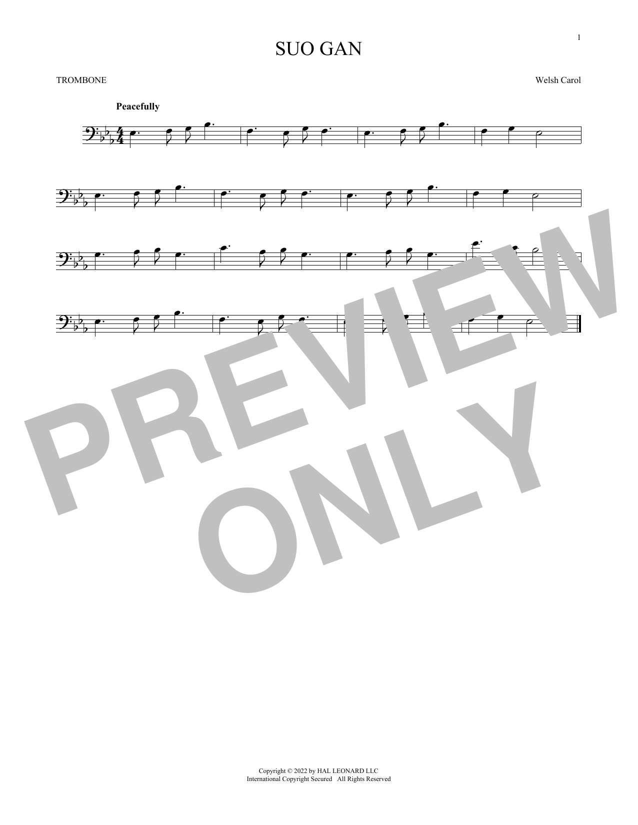 Product gallery: Page 1 of 1 Suo Gan, Welsh carol