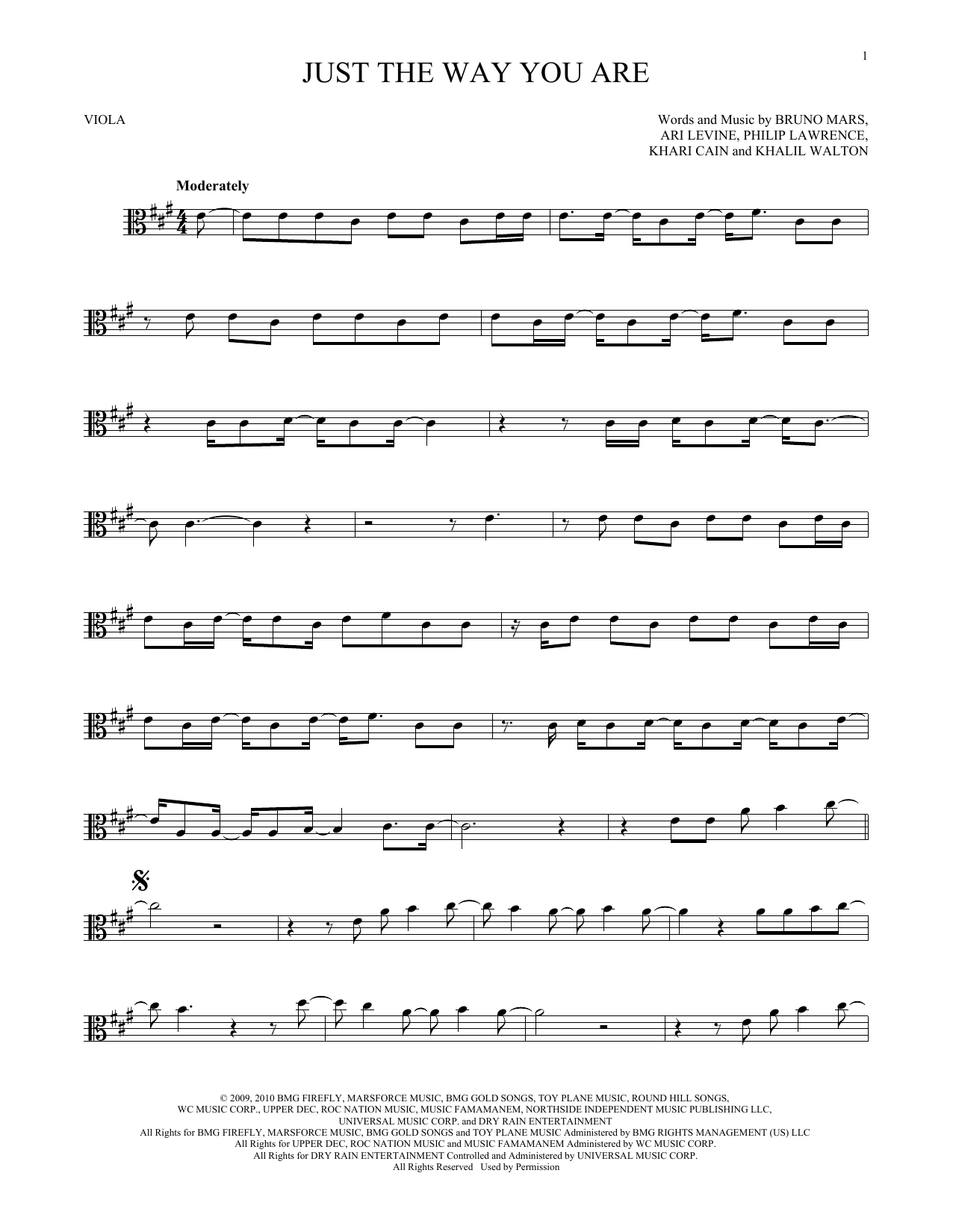 Product gallery: Page 1 of 1 Just The Way You Are, Bruno Mars