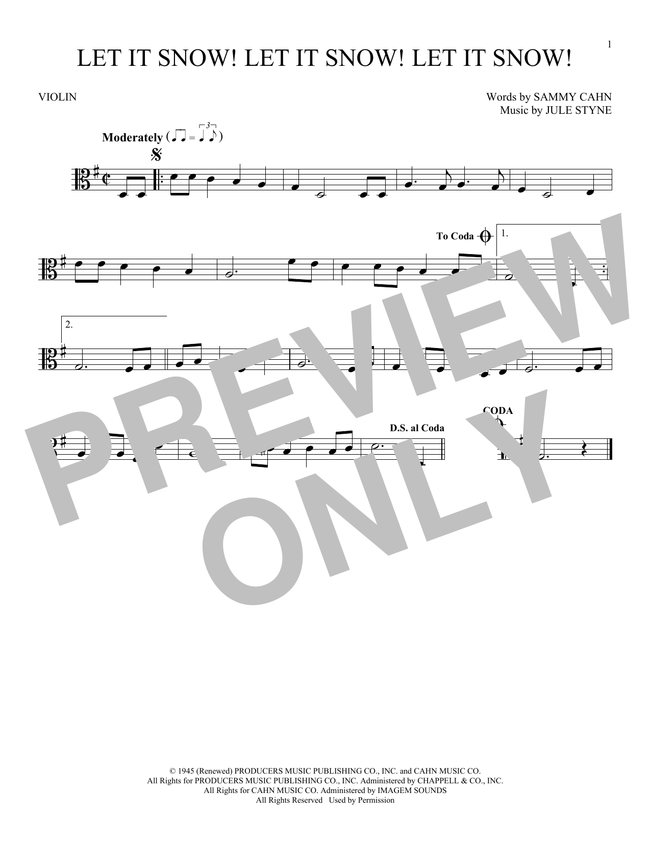 Product gallery: Page 1 of 1 Let It Snow! Let It Snow! Let It Snow!, Sammy Cahn & Julie Styne