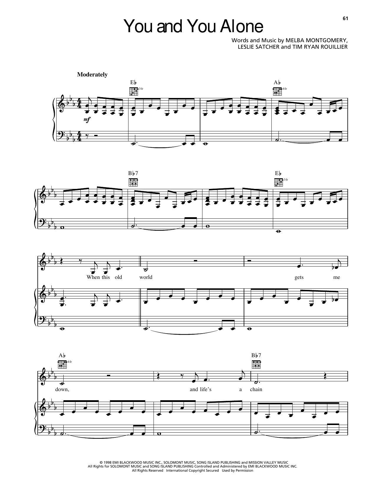 Produktgalerie: Seite 1 von 1 You And You Alone, Randy Travis, Gesang, Gitarre, Klavier