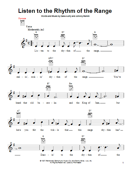 Product gallery: Page 1 of 1 Listen To The Rhythm Of The Range, Gene Autry