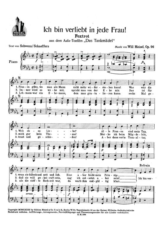 Produktbild zu: Ich bin verliebt in jede Frauaus: Das Tankmädel (Film)