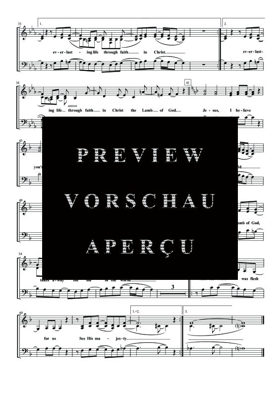 gallery: Lamb Of God, , Gemischter Chor SAB und Klavier